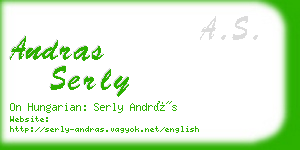 andras serly business card